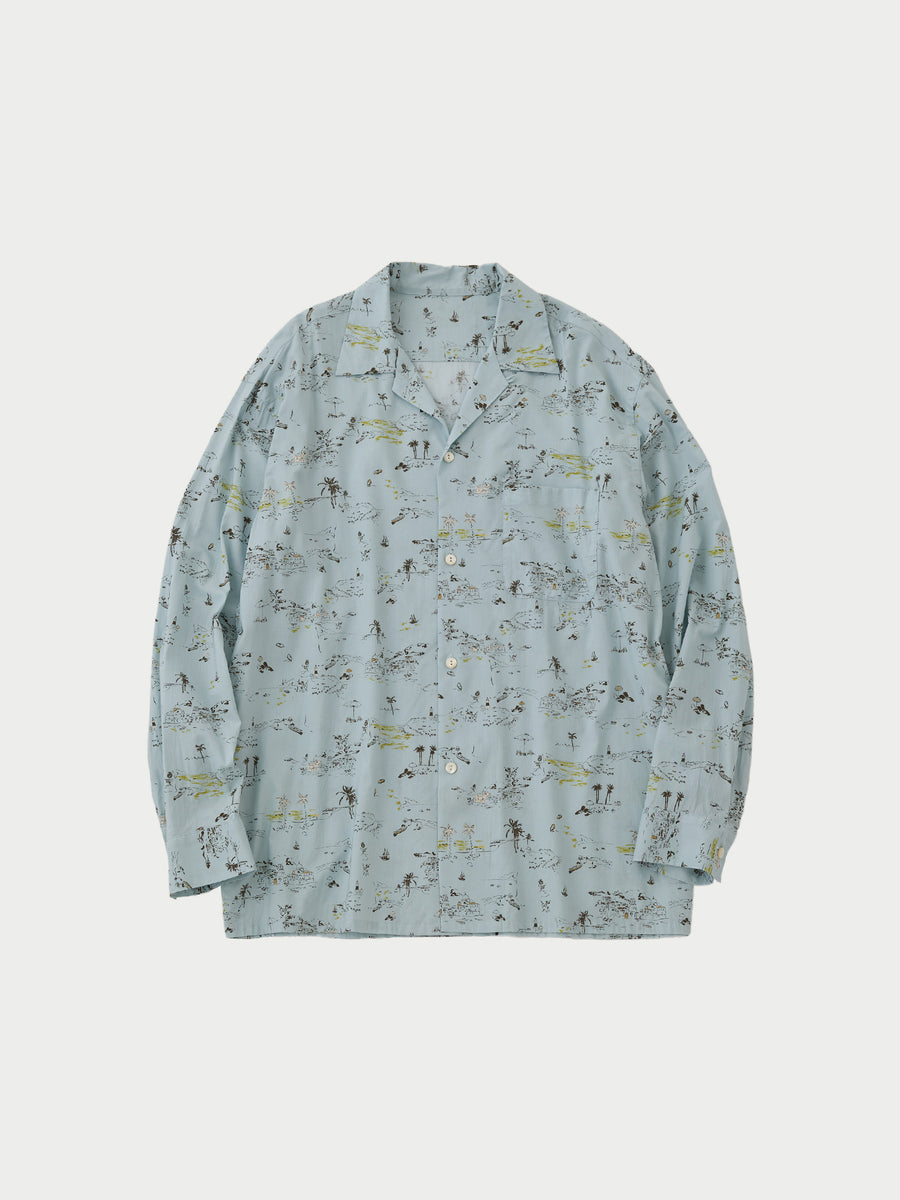 Open collar L/S shirts – URU TOKYO