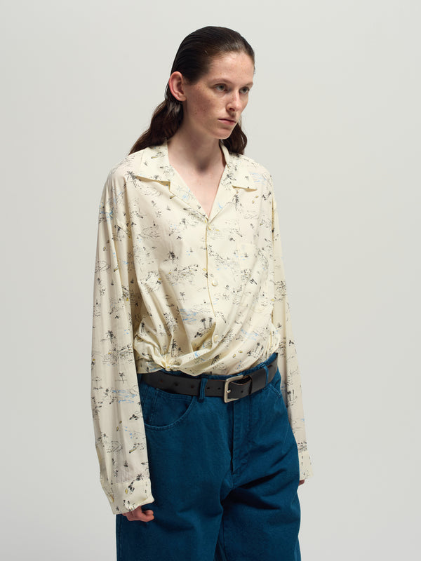 Open collar L/S shirts