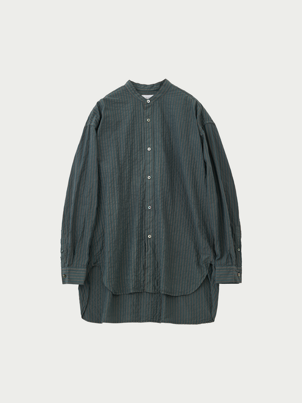 Band collar L/S shirts