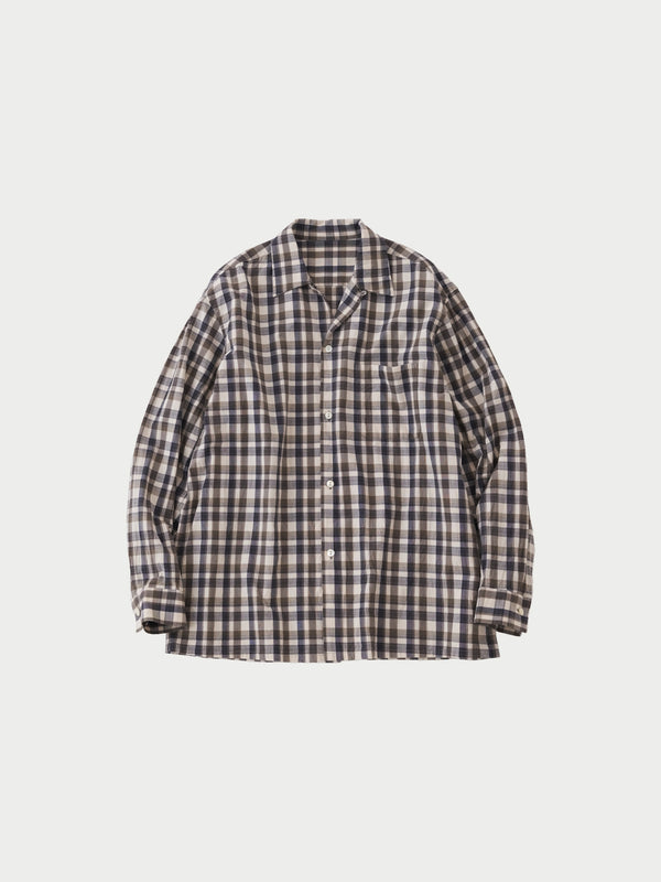 Open collar L/S shirts