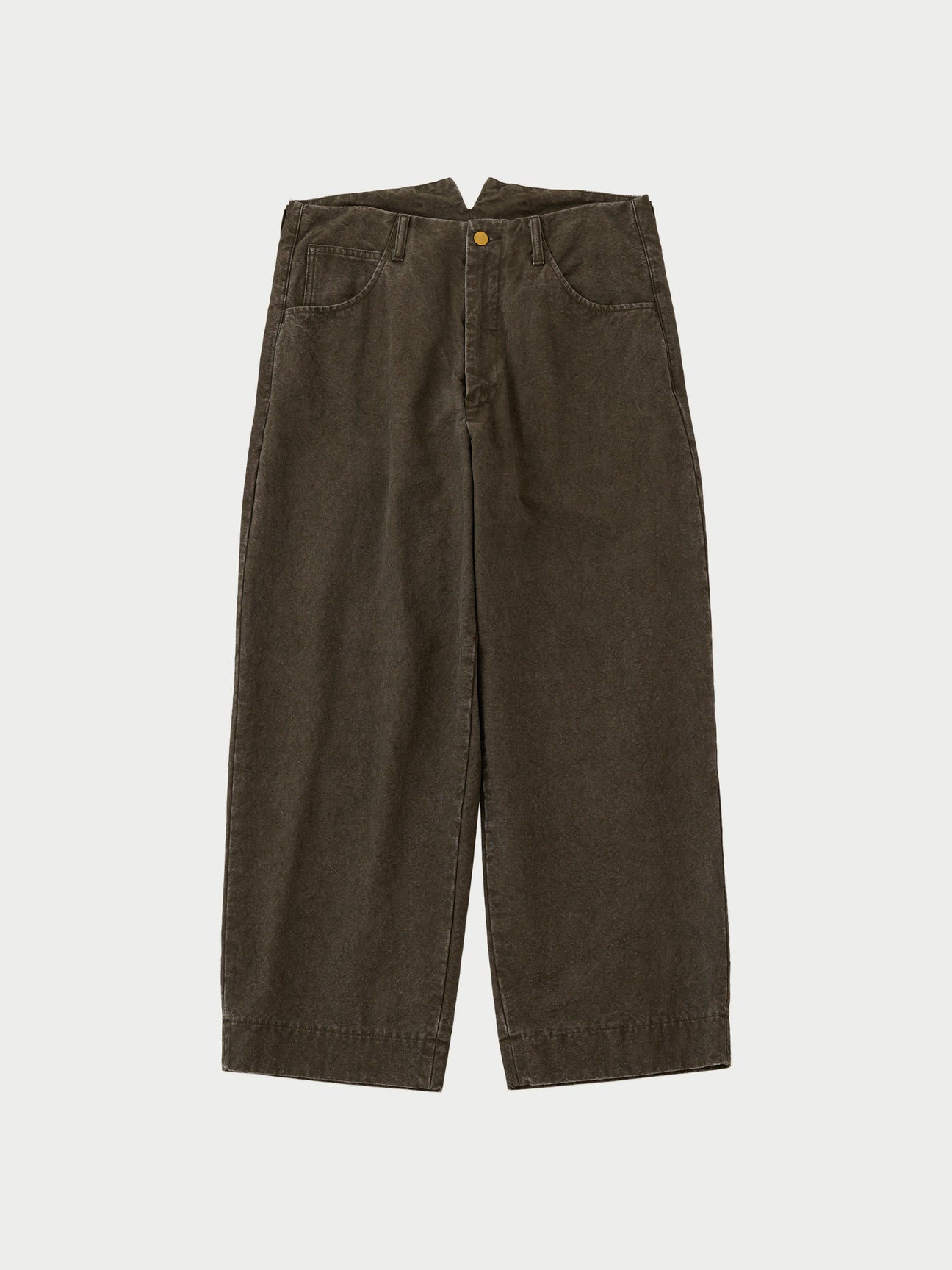 ETRE TOKYO yak Flared ribbed knit Pants Bottoms 1223620063 Brown M