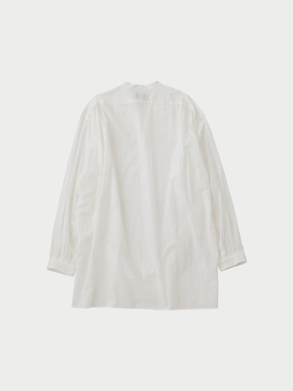 Band collar L/S shirts