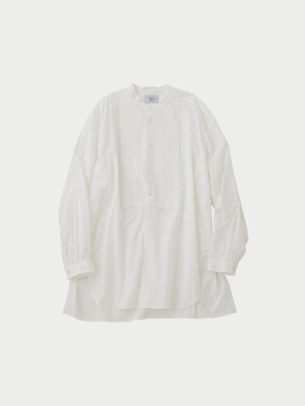 Band collar L/S shirts