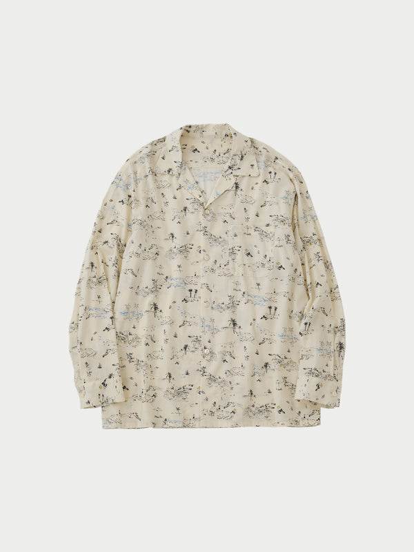 Open collar L/S shirts
