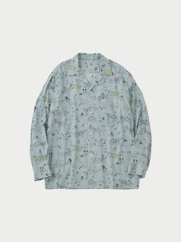 Open collar L/S shirts