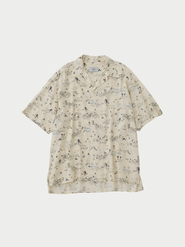 Open collar S/S shirts