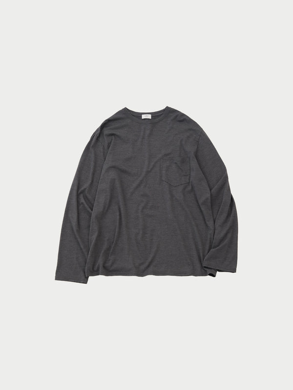 Crew neck L/S tee A