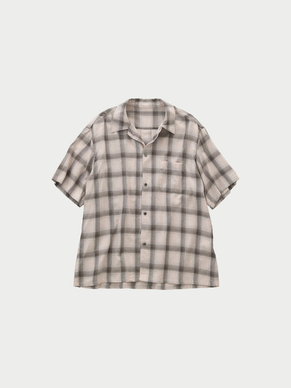 Open collar S/S shirts
