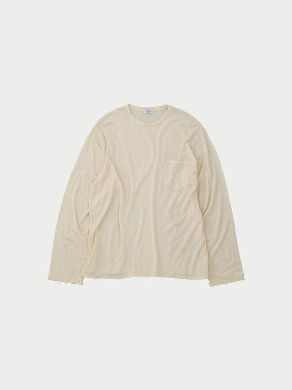 Crew neck L/S tee A