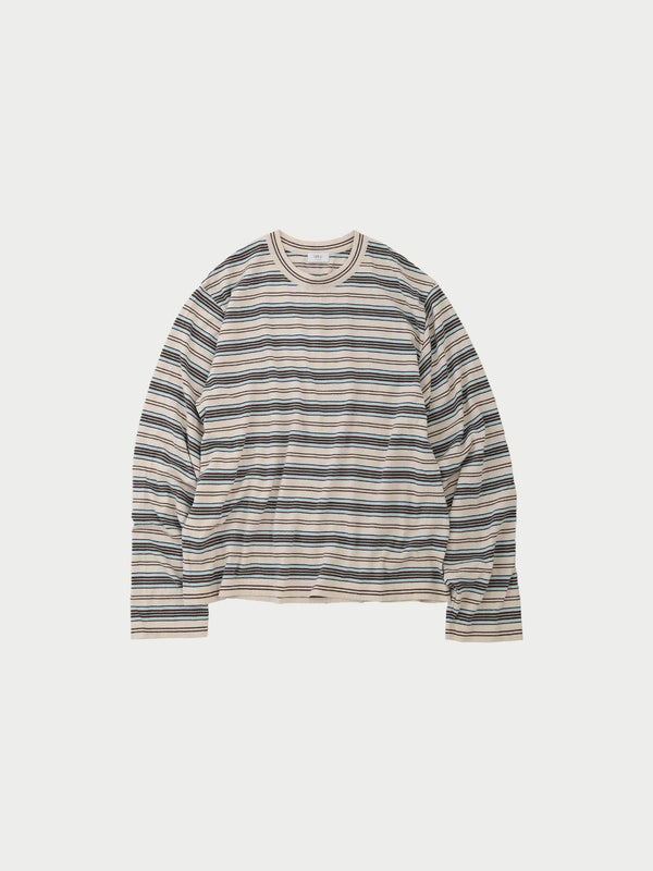 Crew neck L/S knit tee