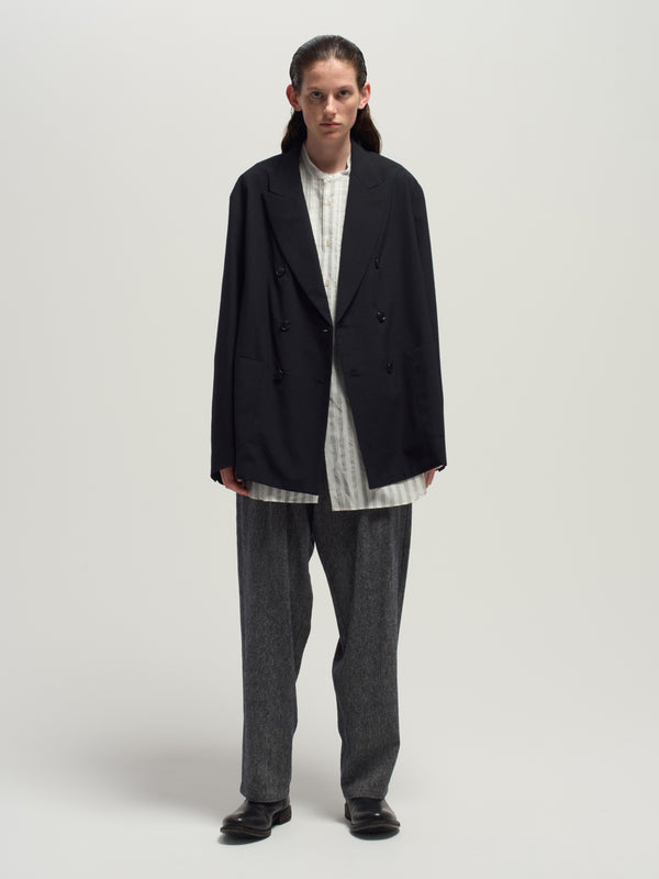 Band collar L/S shirts