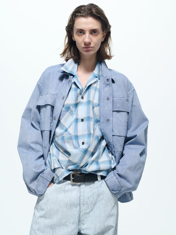 Open collar L/S shirts