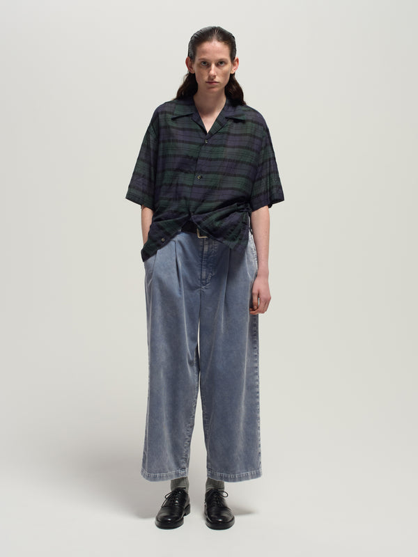 Open collar S/S shirts
